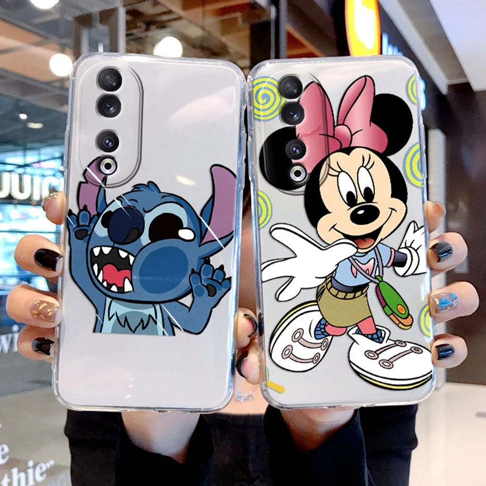 Funda For Honor 90 Lite X50i Back Cover  Coque Mickey Minnie Mouse Stitch Soft Silicone Clear Case For huawei honoe 90 Bumper