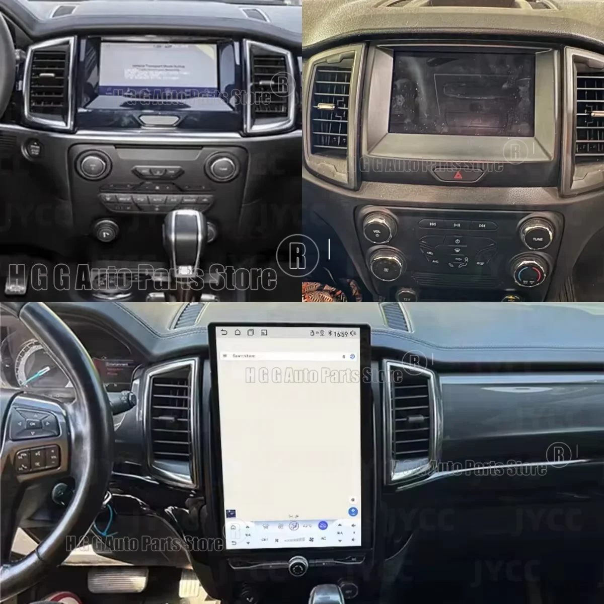 14.5inch Qualcomm 6125 CPU Android15 Screen For Ford Everest Ranger 2015-2022 Car Multimedia Video Player GPS Navigation Carplay
