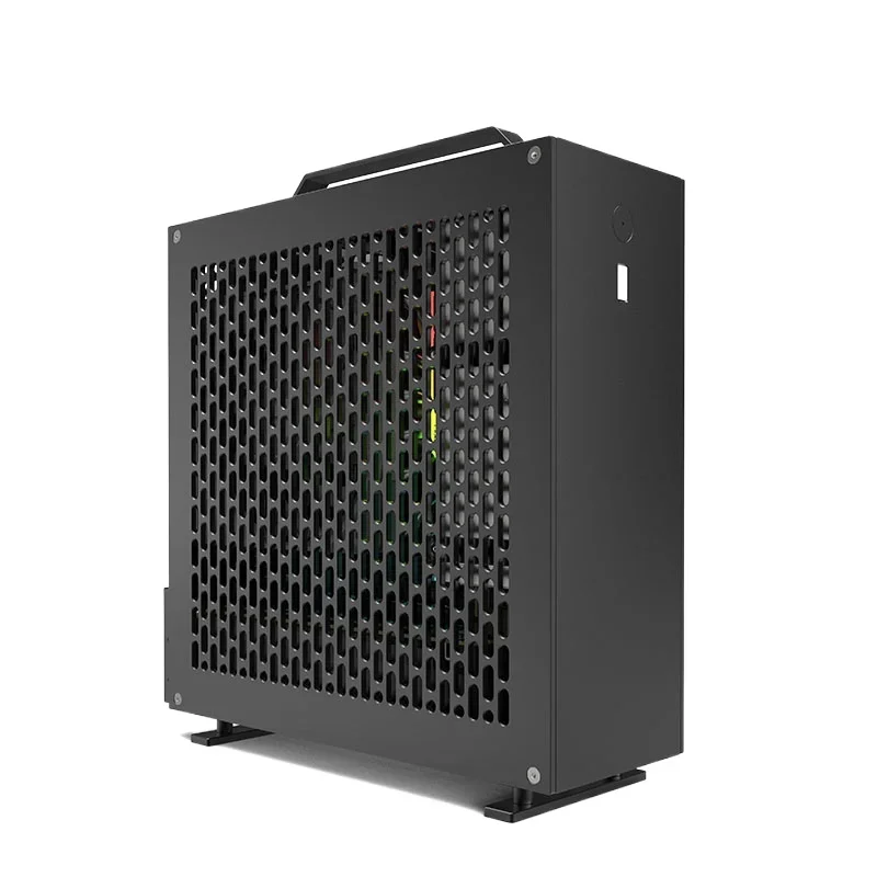 For Lzmod Mini A24-V5 2.0 Dual-slot Single Display 1u Power Supply Itx Chassis, Double-sided Chamfer