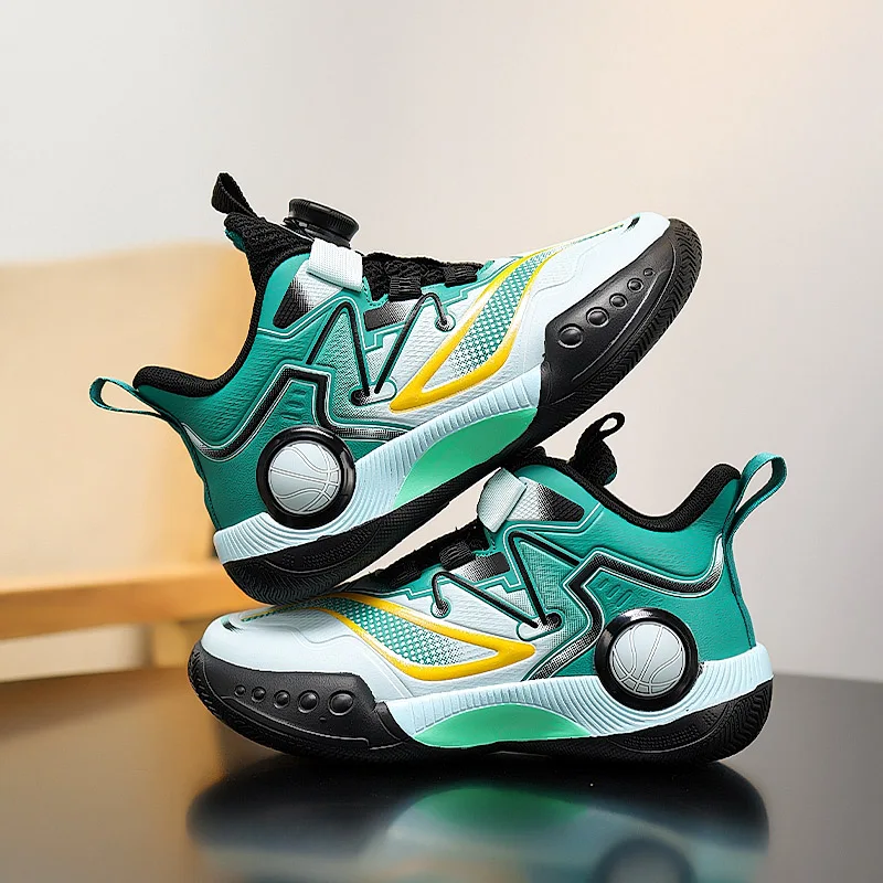 

Children‘s Basketball Shoes Non-slip Basketball Training Sneakers Boys Girls Cushioned Athletic Shoes Breathable Running Shoes