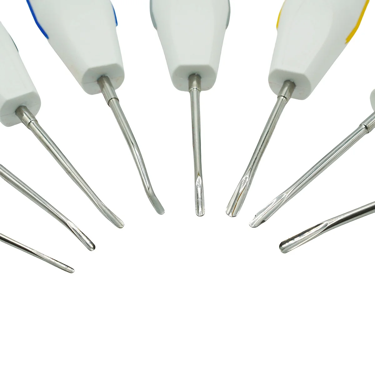 

8 шт./компл., набор стоматологических лифтов, выравнивающих лифтов, Clareador, изогнутый корень, стоматологические хирургические инструменты, пластиковая ручка