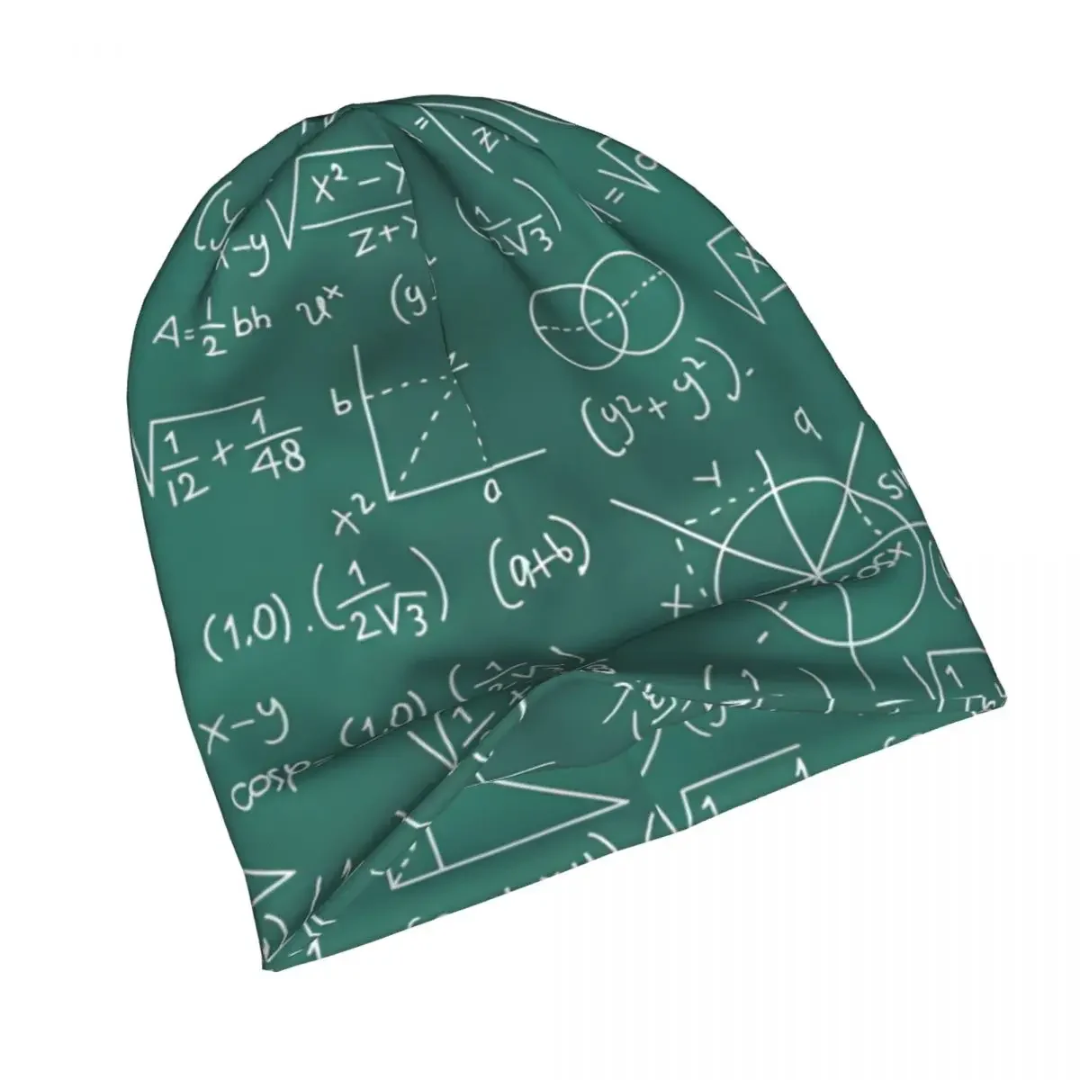 Math Formulas Beanies Caps Math Formulas Chalkboard School Geek Thin Hat Autumn Spring Bonnet Hats Men Women's Hip Hop Ski Cap