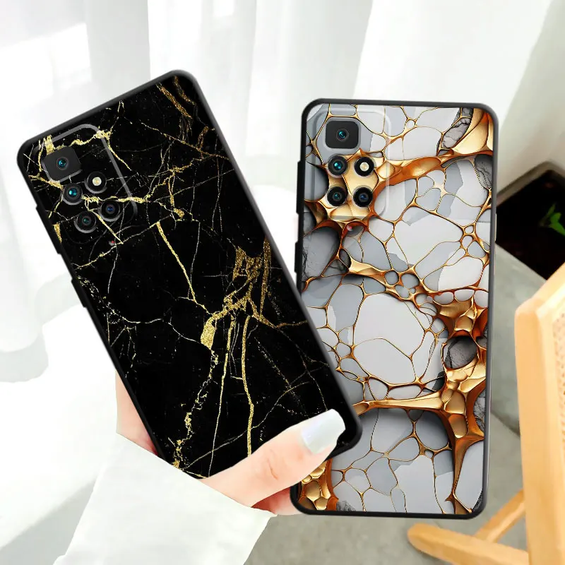 Senior Marble Phone Case for Redmi Note 11 Pro 9 8 7 10S 12S 9S 11S 10 Pro 12 9T 8T 10 13 TPU Soft Cover