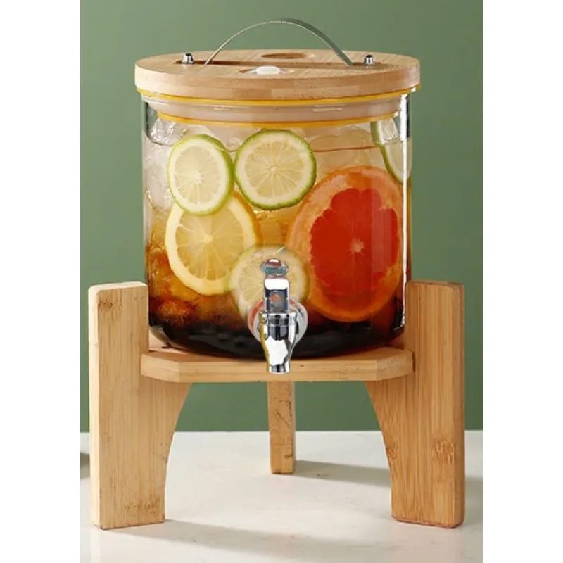 Self-service Beverage Bucket Blending Bucket Glass Fruit Tea Bucket Beer