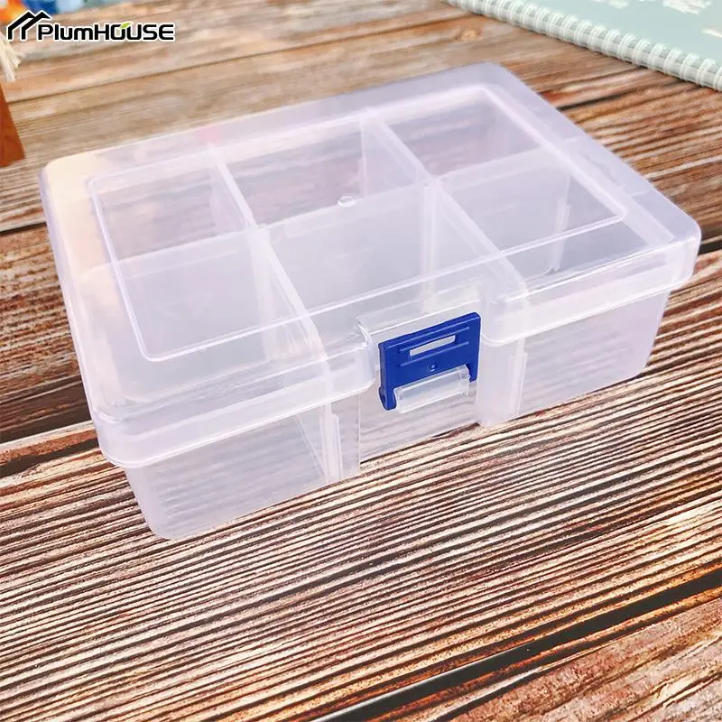 Detachable Plastic Box For Jewelry Earring Bead Screw Holder Case Clear Compartment Display Case Tool Container Strage Box