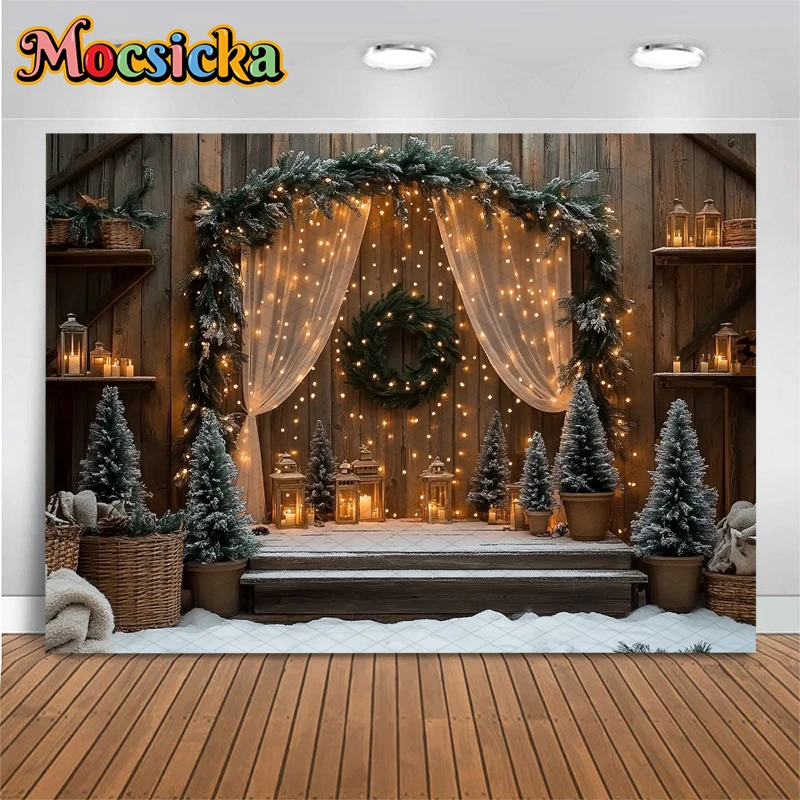 Mocsicka Sfondo natalizio rust - Photography Lighting Wall recensione e prezzo