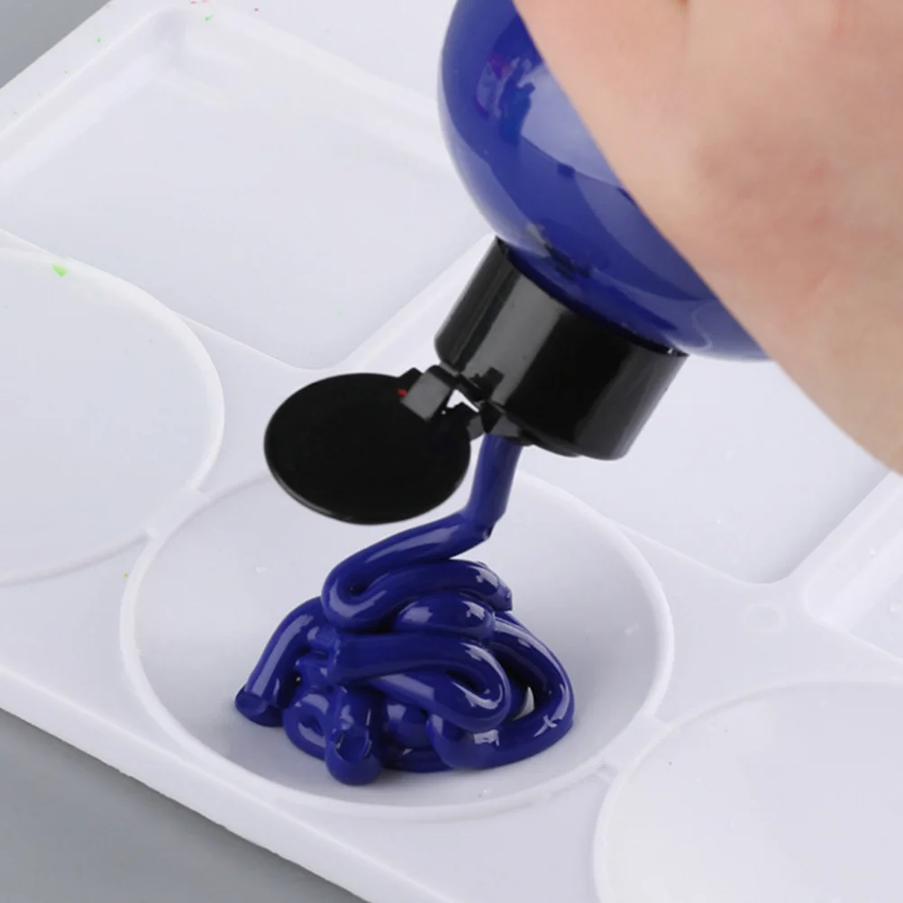 Multi Functional Lightweight Plastic Watercolor Palette Artist Paint Mixing Board Pigment Trays Color Plates Portable