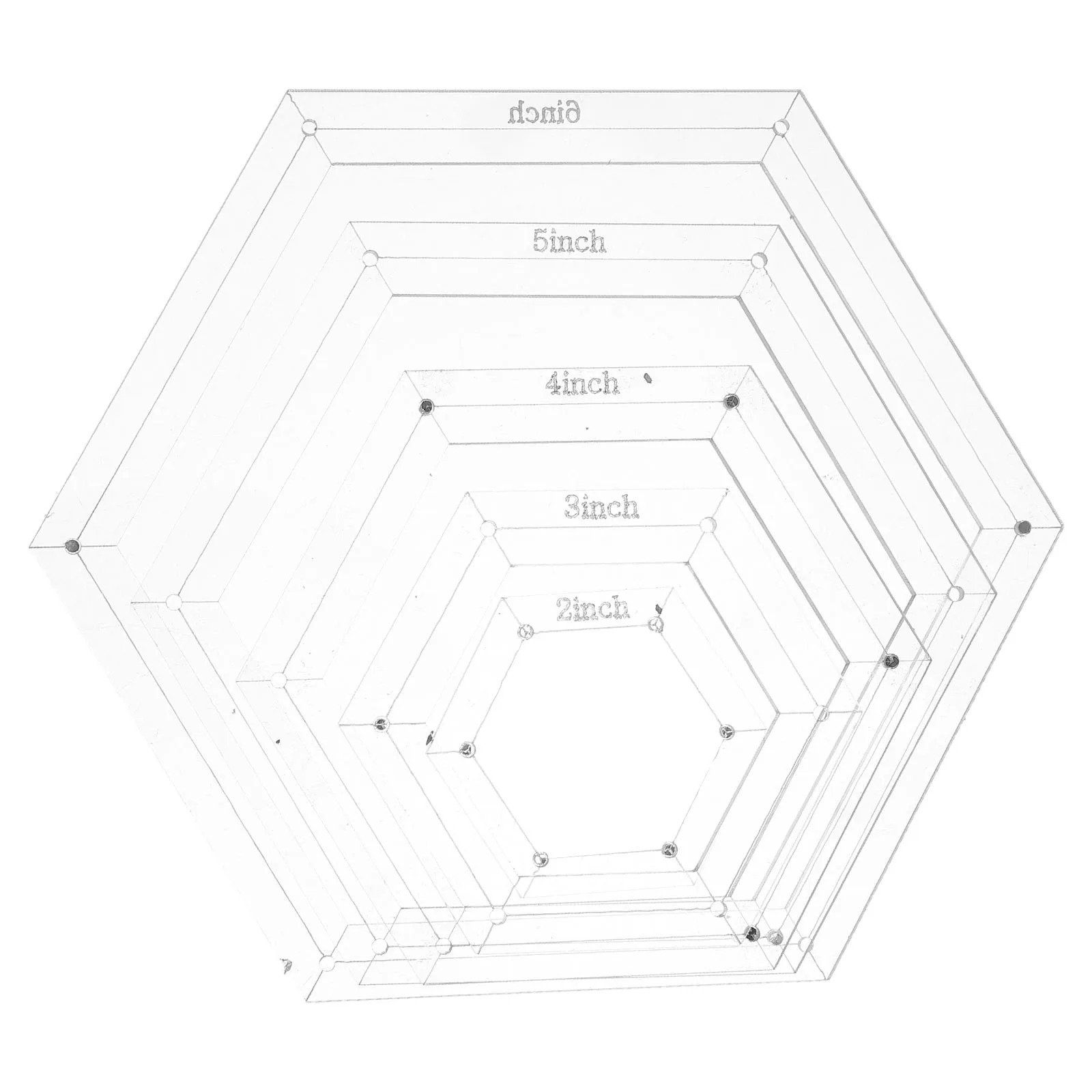 

Quilting Template Tool Patchwork Sewing Craft White Acrylic Hexagon Paper Templates