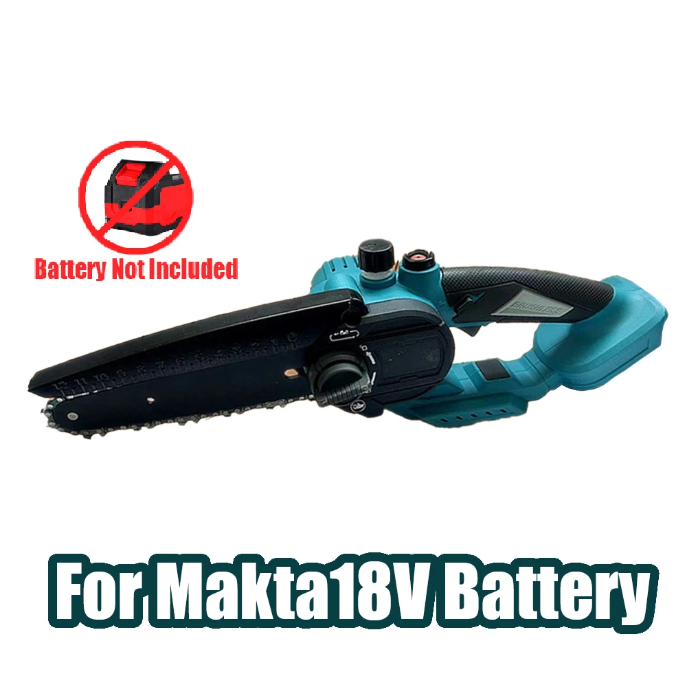 

Бесщеточная электрическая пила 3000 Вт, 6 дюймов, направляющая пластина, литиевая электрическая мини-бензопила, аккумуляторный резак, инструмент для Makita, 18 В, аккумуляторный штифт