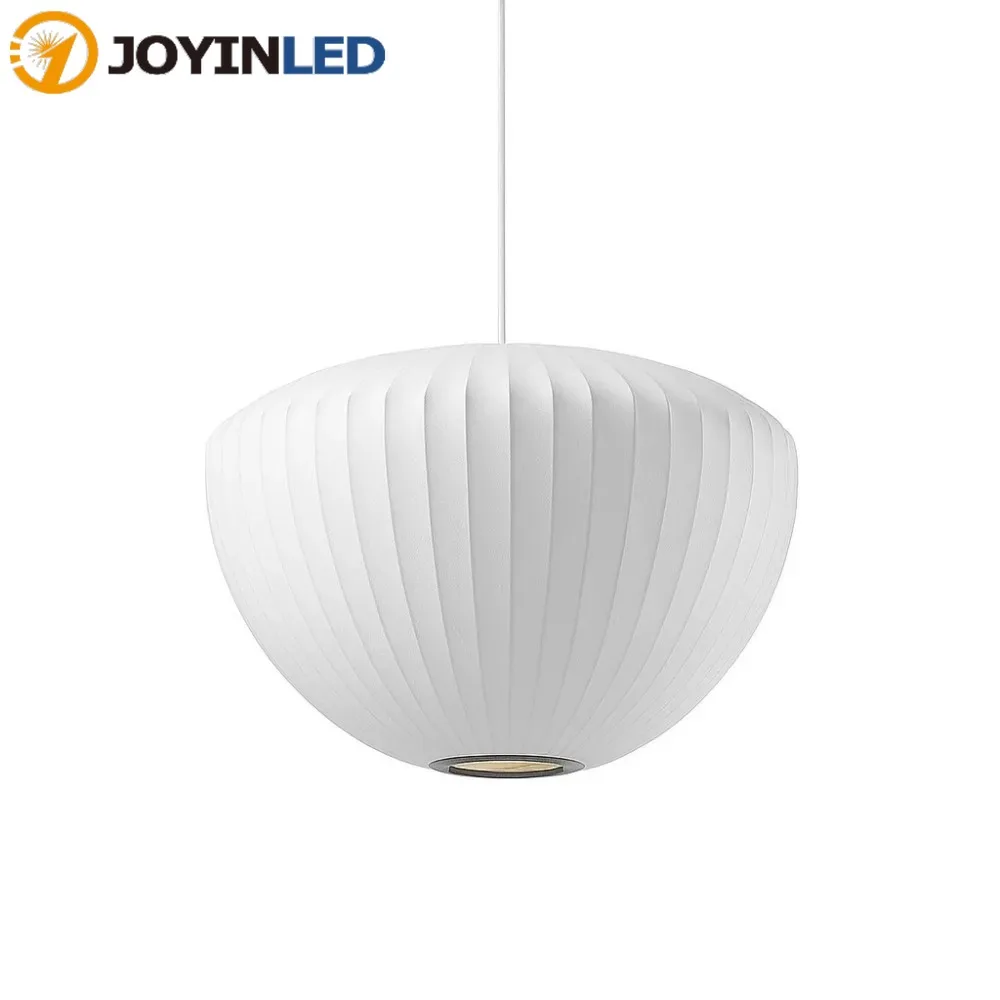 

JOYINLED Denmark Silk Chandelier Nordic Ceiling Hanging Lamp 40CM Pendant for Dining Living Room Bedroom lustre lampara techo