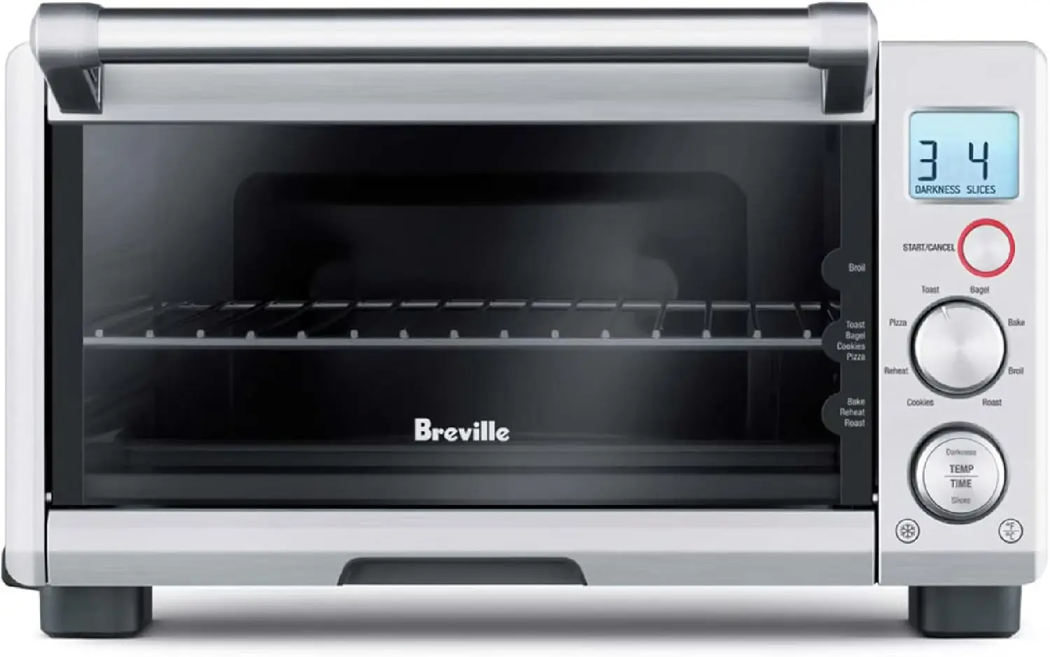 เตาอบเครื่องปิ้งขนมปังตั้งโต๊ะ Compact Smart Oven สแตนเลสขัดเงา