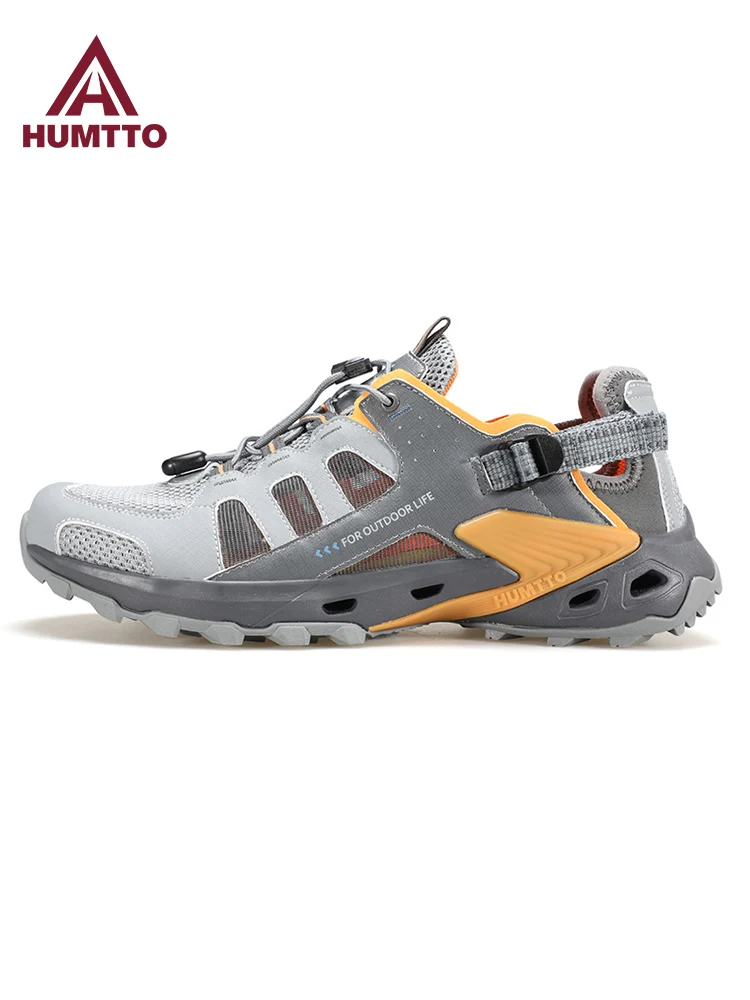 HUMTTO Outdoor Men Upstream Shoes water Breathable Summer Aqua Shoes Air Mesh Sandals Wading Quick Drying Beach hiking Sneakers