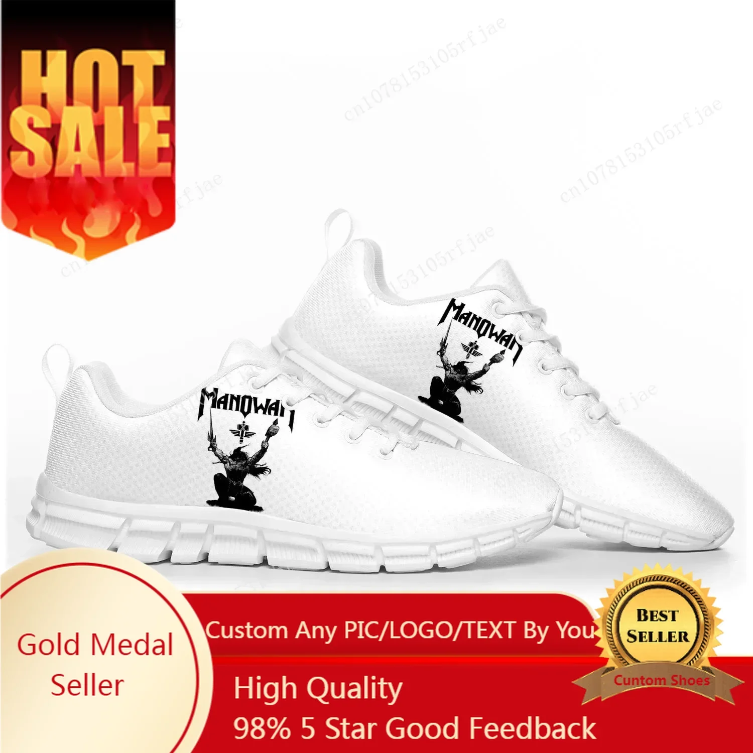 

Manowar Band Sports Shoes Mens Womens Teenager Kids Children Customized Sneakers Casual Tailor-Made Couple Shoe