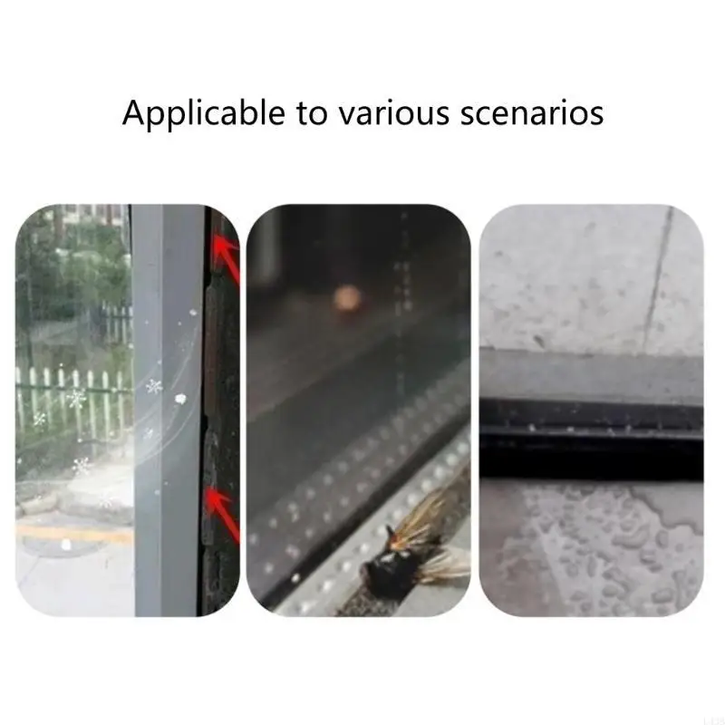 Adhesive Window Seal Tape Dustproof & Waterproof Tape Easy to Install & Removes for Insulation & Weatherproofing L43B