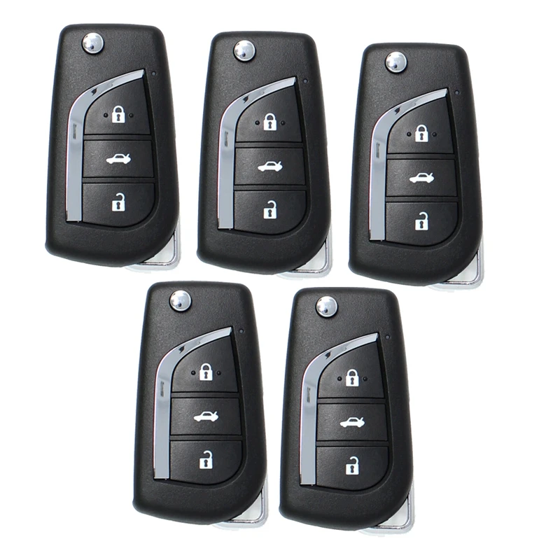 

5Pcs/Lot B13 B-Series 3 Button Universal KD Remote Car Key For KD900 KD900+ URG200 KD-X2 Mini KD For Toyota Type