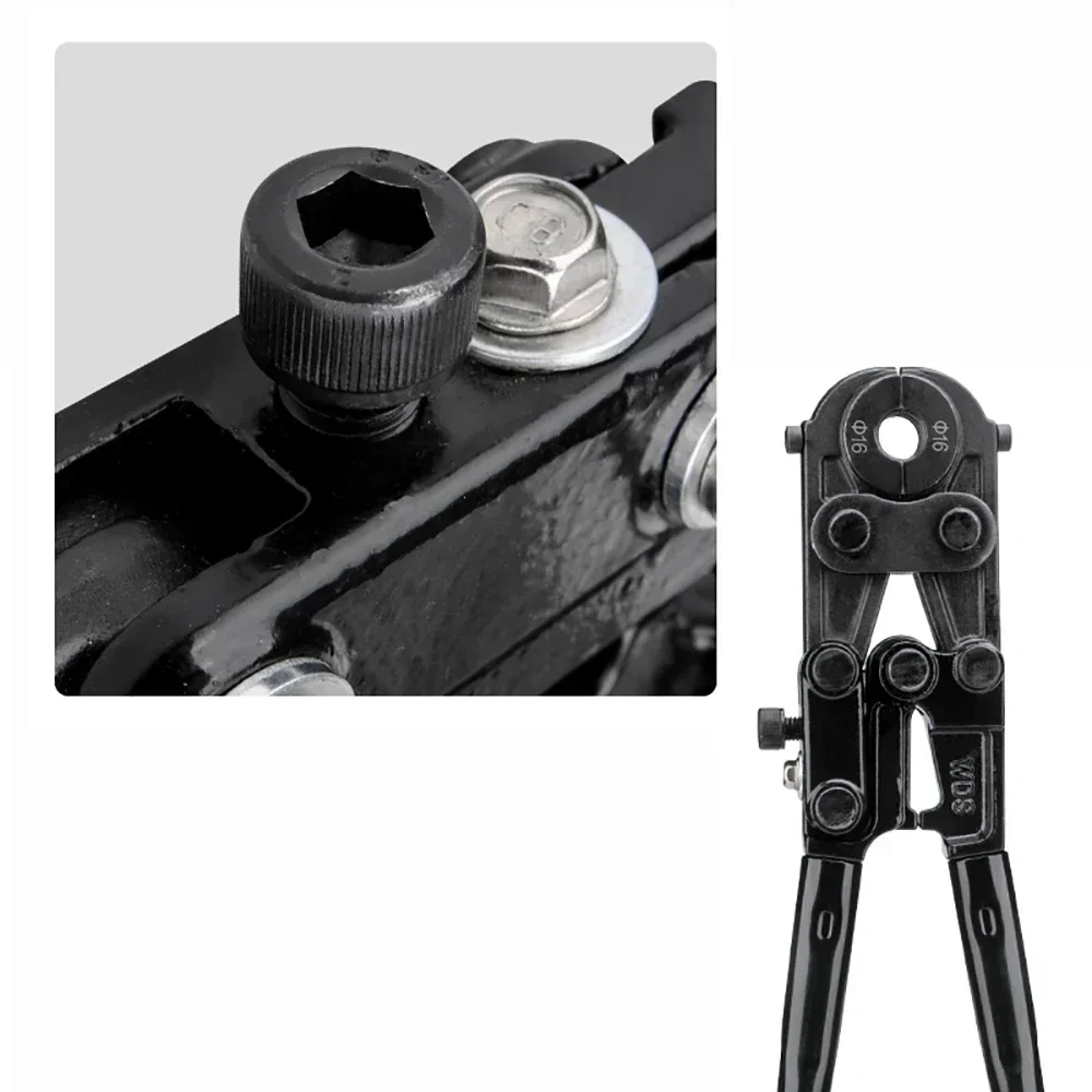 CW-1625 Manual Mechanical Pipe Clamp Wrench Stainless Steel Pipe Vice Pliers For Copper Tube Sleeve Aluminium Plastic