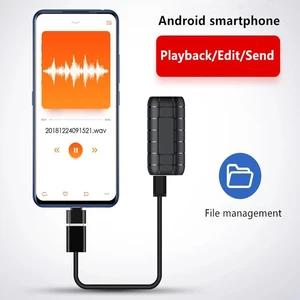 Mini Voice Activated Recorder 500 Jam Alat Perekam Digital Suara Profesional Dictaphone Mendengarkan Audio Rekaman Mikro Kecil 12 perekam multitrack penjualan terbaik - №