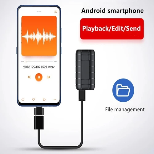 Imagen 2 del producto espia escondidas Mini grabadora activada por voz, dispositivo de grabación digital de 500 horas, dictáfono de sonido espia escondidas profesional, micro grabación de audio