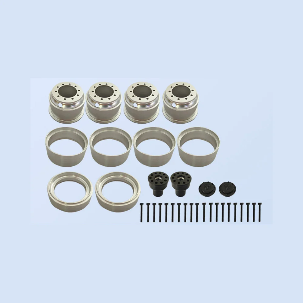 100MM Reifenverriegelungs-Hinterradnabe JDM-131 Metall für 1/14 Tmiyaa RC Muldenkipper Schwerlast-Traktor DIY JDM Spielzeug Modellteile
