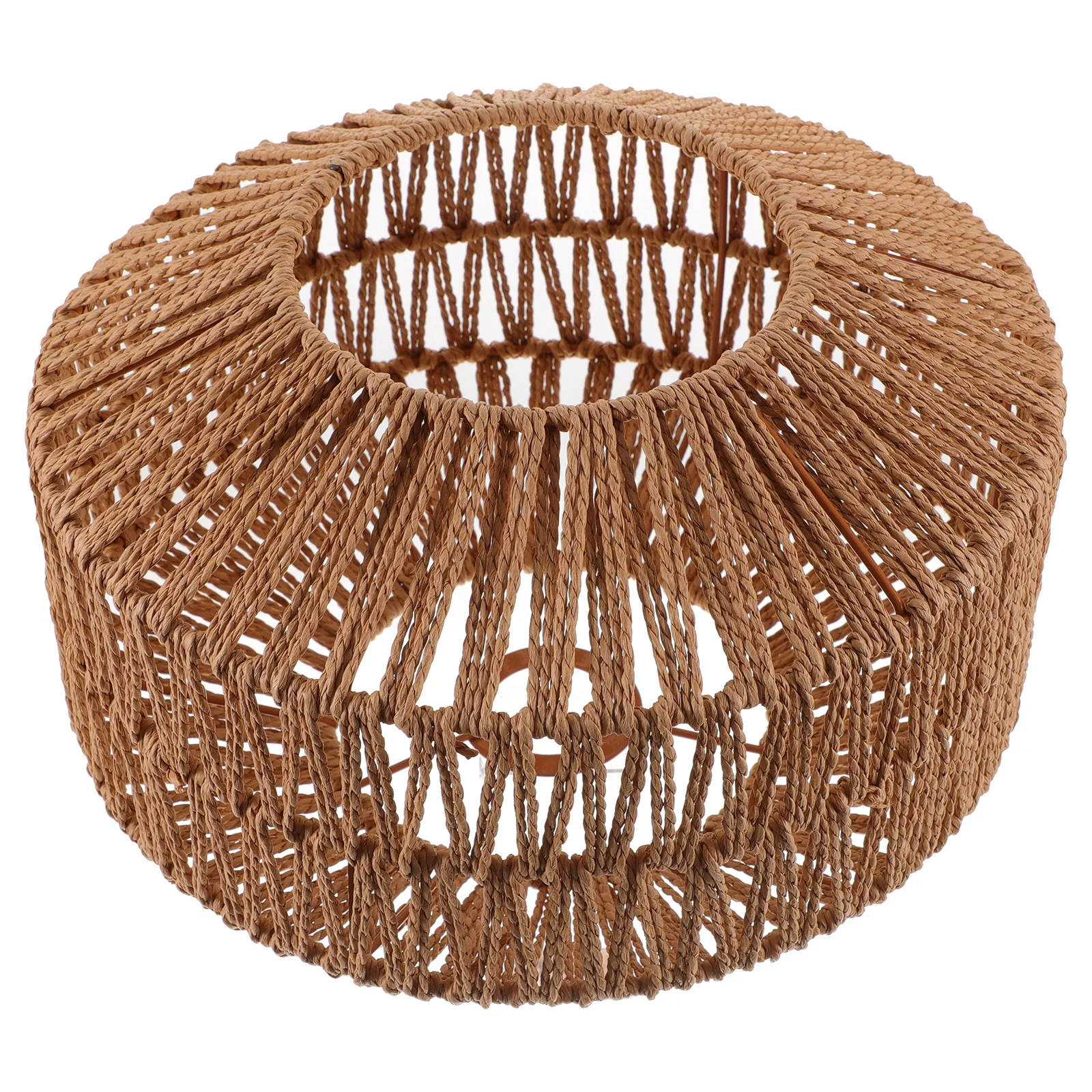 

Retro Paper String Lampshade Rustic Industrial Style Corridor Ceiling Lamp Shade Vintage Hanging Light Cover for Home Decoration