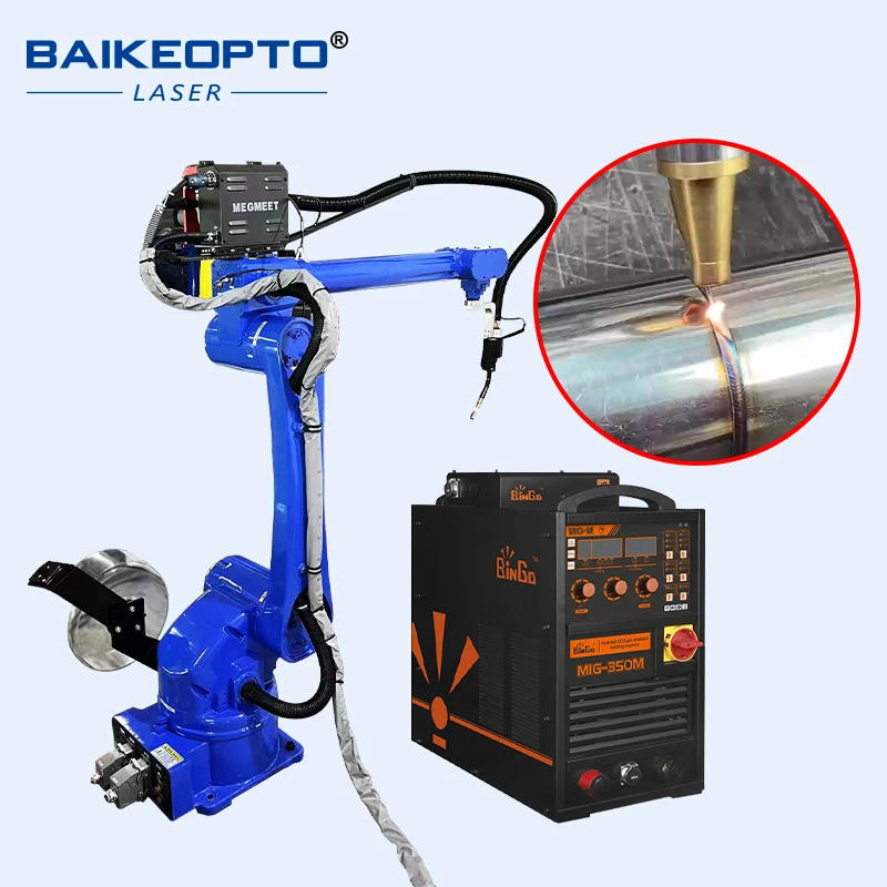 High Quality Automatic Welding Robot 6 Axis Robot Robot with Bingo 350 double pulse welding machine