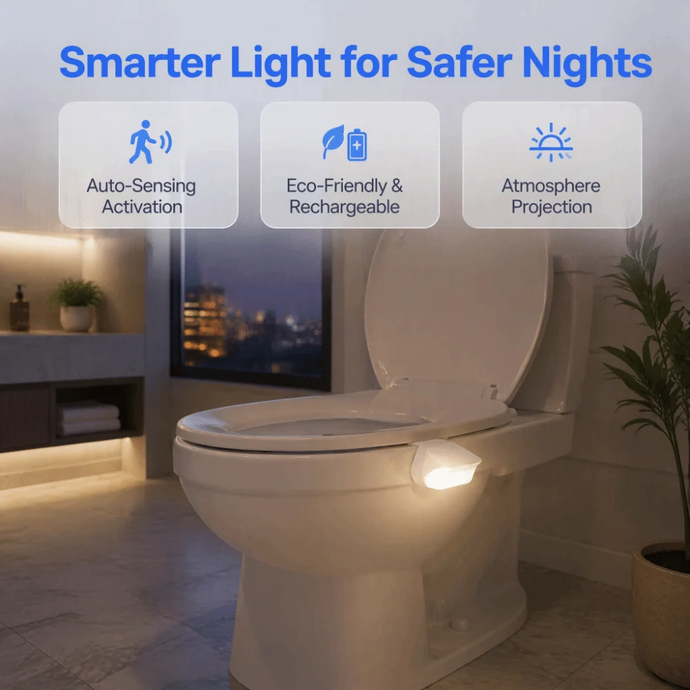 Lampe de nuit pour toilettes à - Toilet Night Light Motion Sensor Led avis et prix