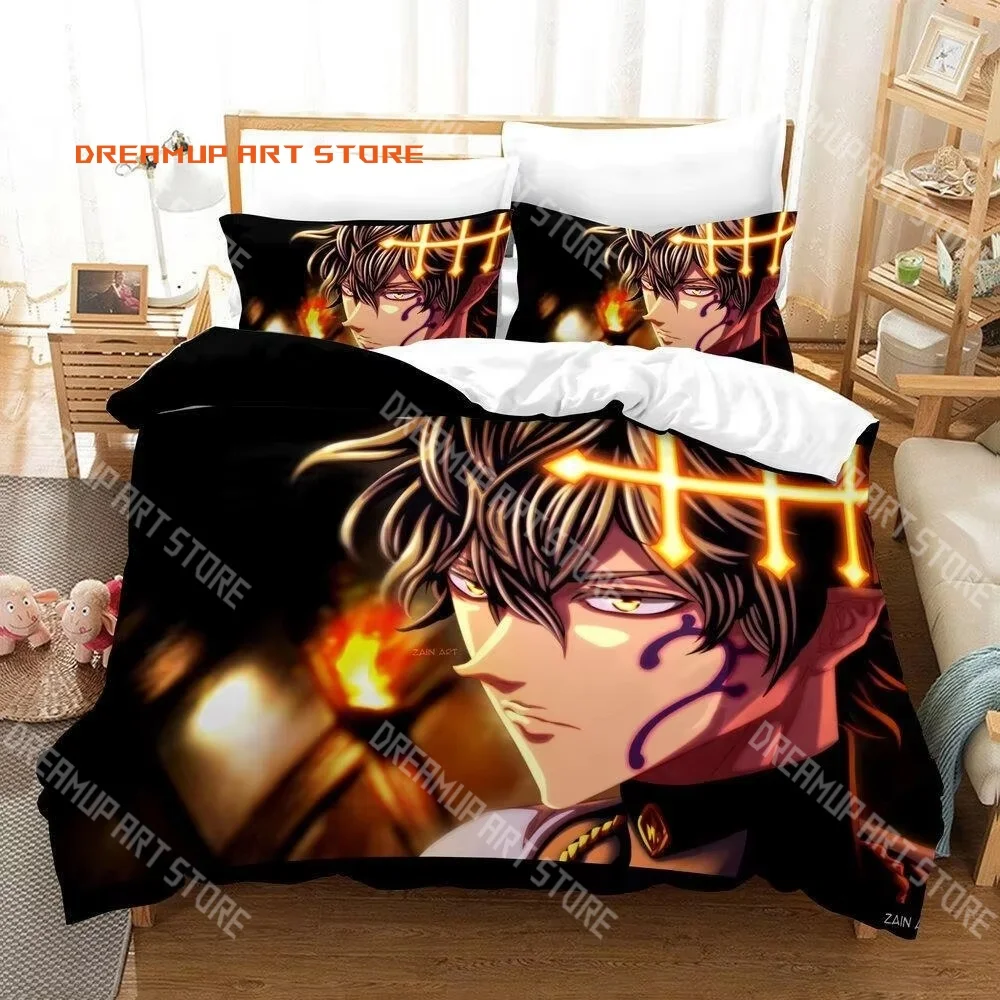 2026 3D Print Black Clover Asta Anime Bedding Set Single Twin Full Queen King Size Bed Set Adult Kid Bedroom Duvetcover Set