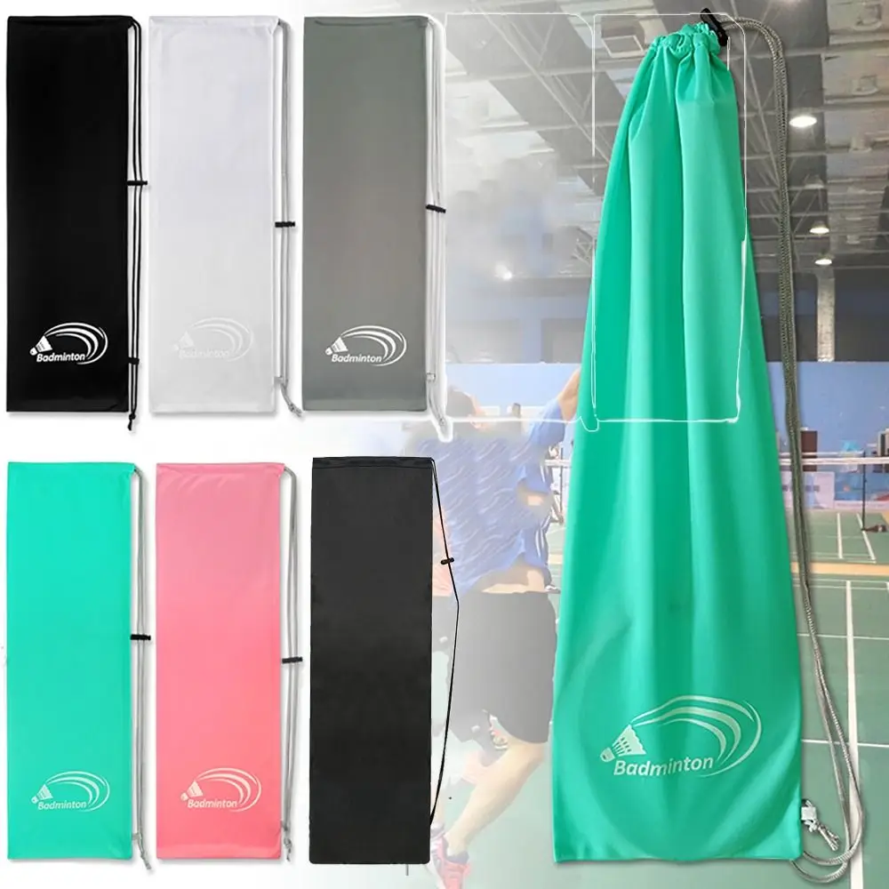 

Black Badminton Rackets Bag Soft Large Capacity Thickening Protective Sleeve Resistant To Dirt Portable Drawstring Pocket