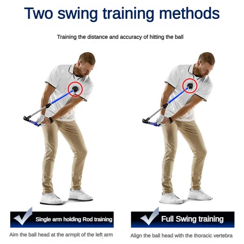 PGM Golf swing trainer Folding Correction Practitioner Adjustable Length Angle Beginner Available with Left Right Hands HGB023