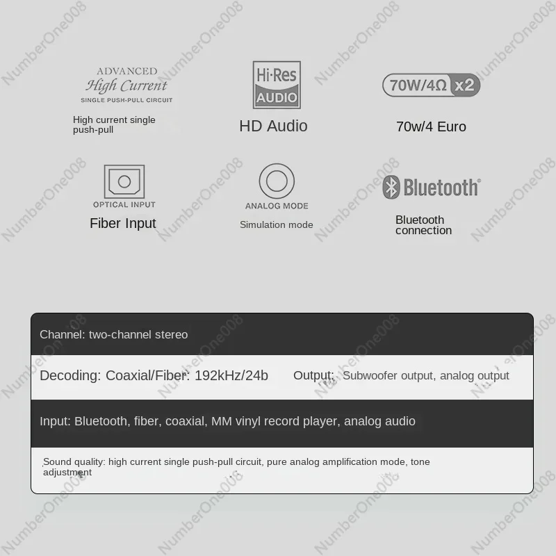 PMA-600NE Fever HiFi Pure Power Amplifier مضخم صوت عالي الطاقة بدون فقدان