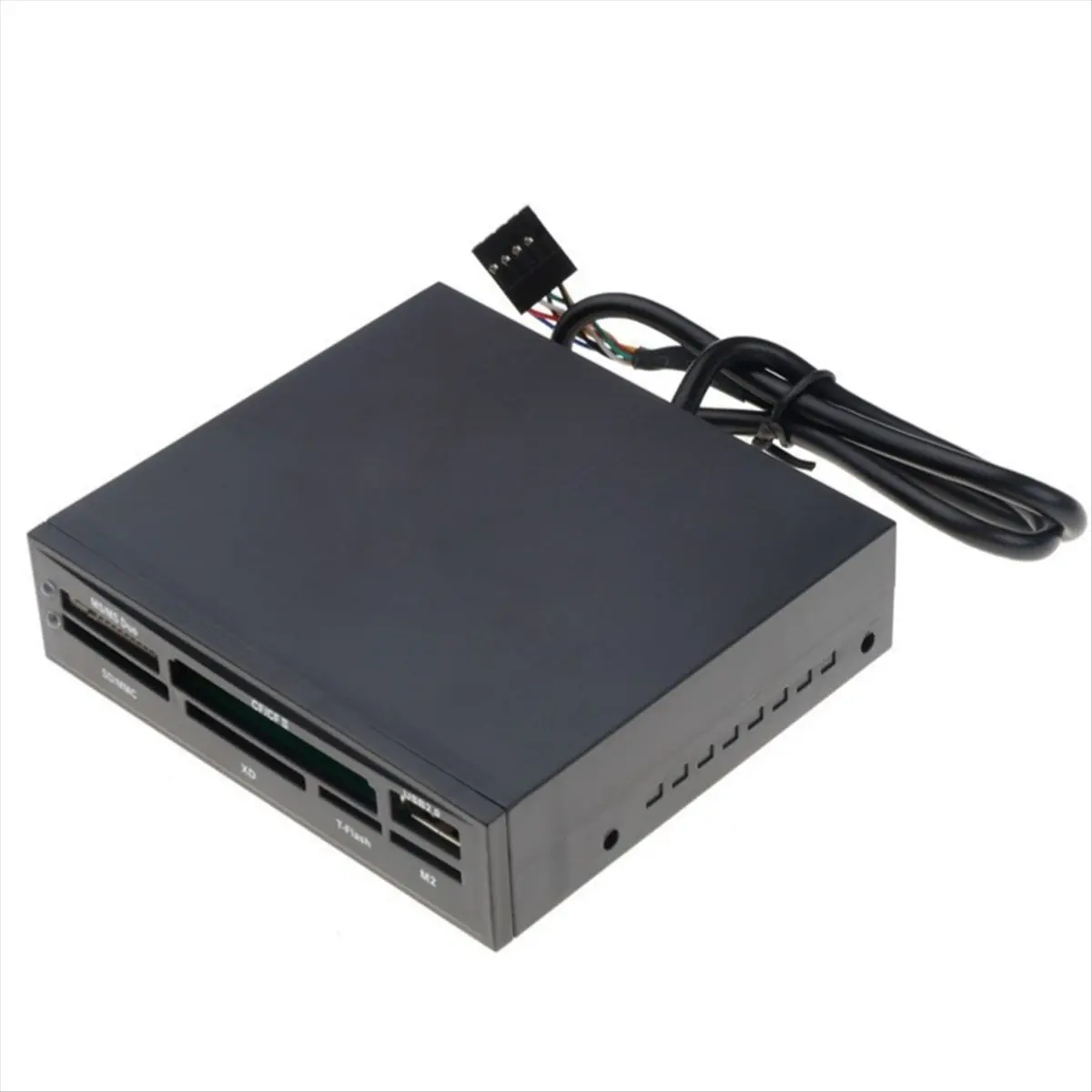 TCE For PC Case Inbuilt Card Reader USB HUB TFlash Memory Card Writer Adapter for 3.5inch HDD Hard Disk Drive