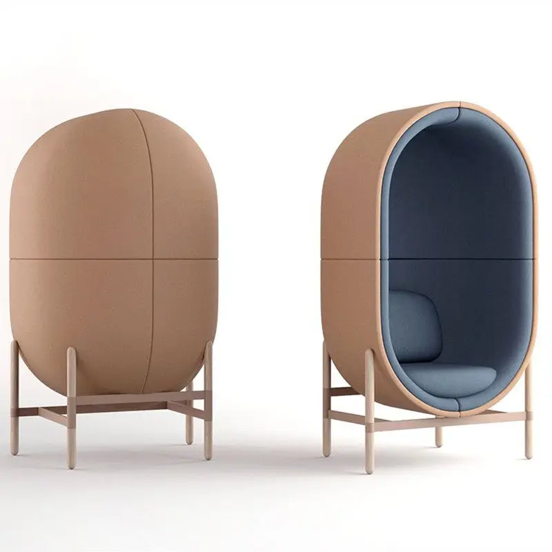 

Nordic creative designer capsule chair FRP modeling fashion hotel model room villa special-shaped leisure sofa