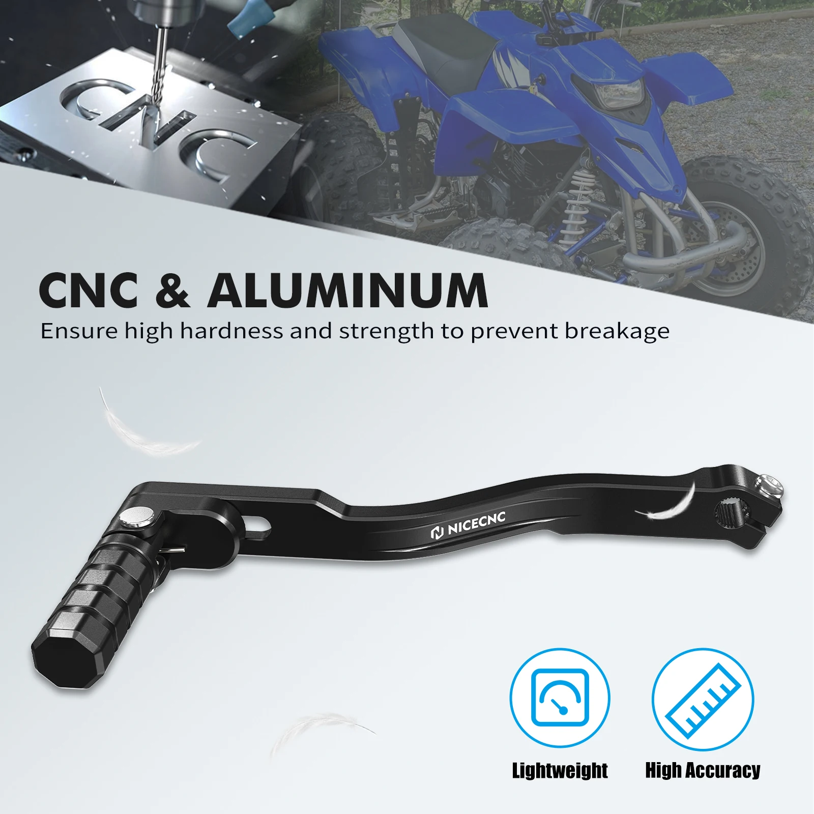 ATV ل الناسف 200 والعتاد شيفتر رافعة تحول لياماها الناسف 200 YFS200 1988-2006 2XJ-18110-00-00 2XJ-18110-10-00 #6