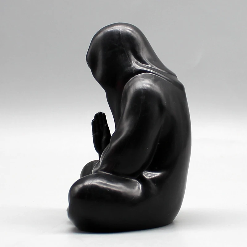 Homme Noir Mystérieux Sans Visage, Décoration de Bureau, Bouddha, Darhouse, Modèle de Méditation, Figurines d'Action, Statue, Cadeaux