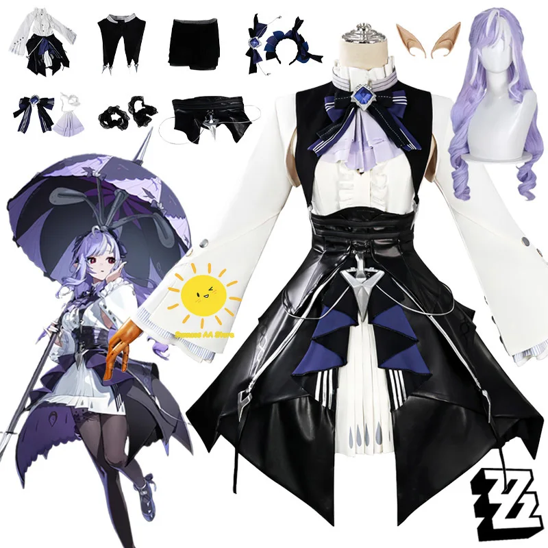 Игра Vivian Banshee Косплей Zenless Zone Zero Косплей Костюм Платье Шаль Ожерелье Вивиан Костюм Хэллоуин Карнавал Cos Взрослые Женщины Игра Vivian Banshee Косплей Zenless Zone Zero Косплей Костюм Платье Шаль Ожерелье Вивиан Костюм Хэллоуин Карнавал Cos Взрослые Женщины