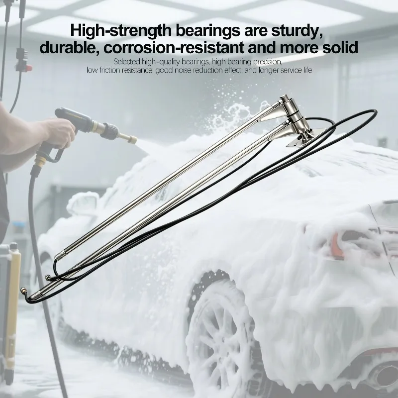 Stainless Steel 360 Degree Rotatable Double Arm 9-layer Sealed Leak-proof High Pressure Car Washing Swing Arm