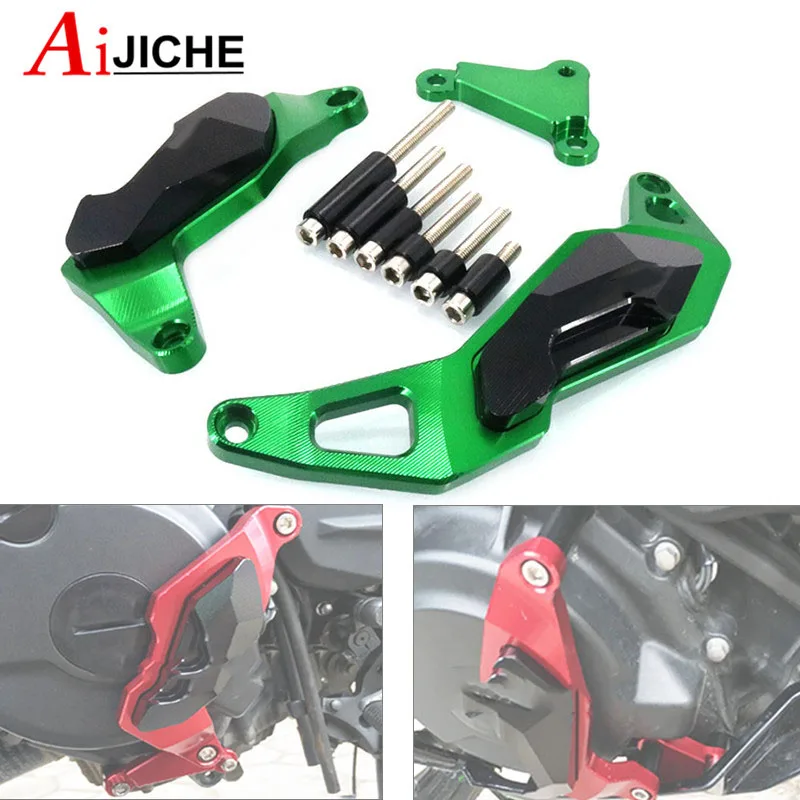 Motorcycle CNC Engine Crash Guard Stator Frame Slider Protector For KAWASAKI NINJA400 NINJA 400 2018-2023