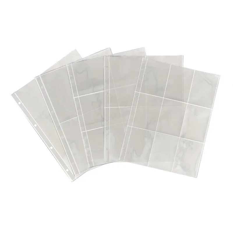 PVC A4 Binder Photocards Holder Kpop Photo Card Page 2/3/4/9/10 Pocket Sleeves Photo Album Refills 4x6 10x15 Pocket Sleeves