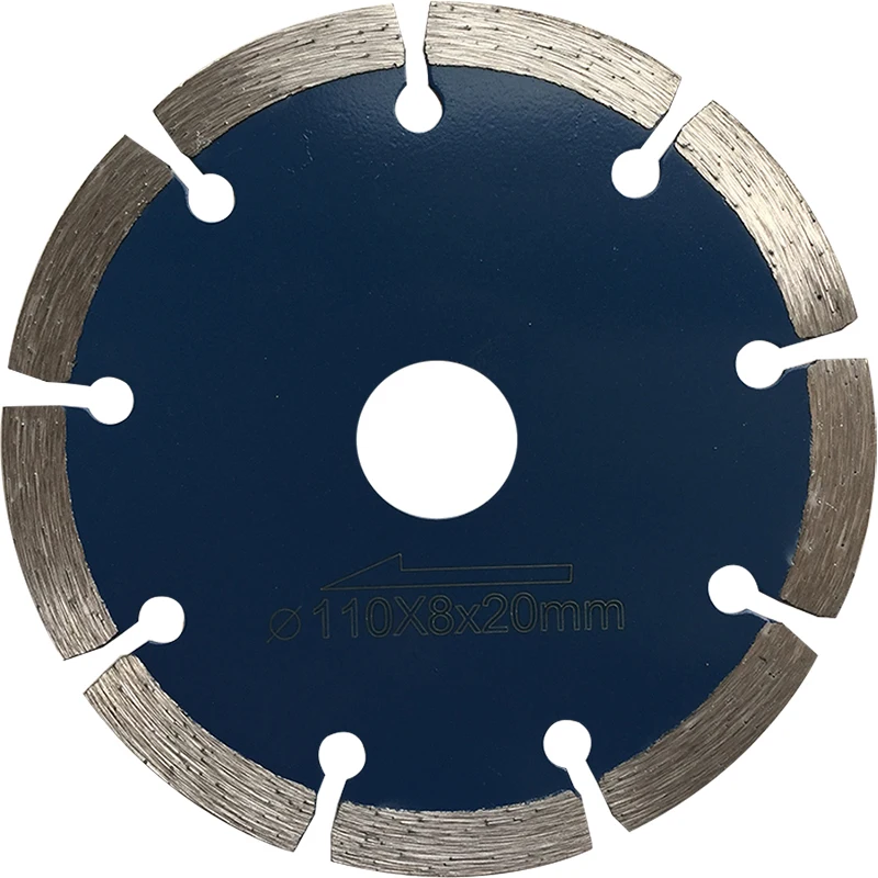 110x7x22.23mm koude pers segment diamant zaagblad voor bakstenen, graniet, marmer en beton.