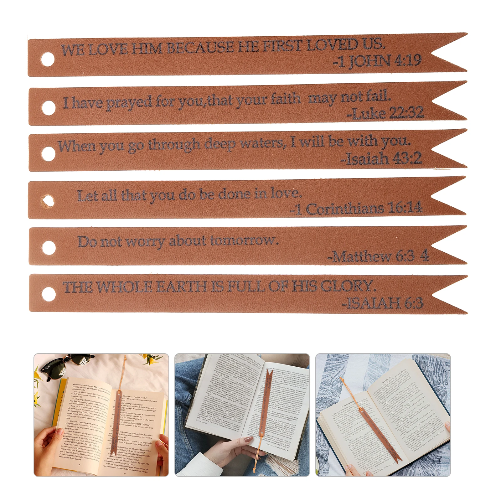 

Bible Bookmark Encouraging Bookmarks Religion Christan Reusable for Lovers Tabs