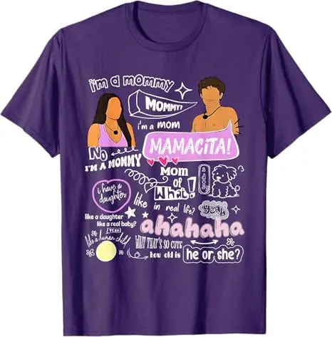 أنا أم Mamacita جزيرة الحب الأم Boxy المرأة أمي ماما تي شيرت مضحك الشرب Y2k تصميم الجرافيك الزي رسائل قائلا المحملة