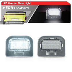 Fits For 2023+ Hyundai Kona Gen2 SX2 Canbus Full White Led License Plate Lights Replacement Auto Parking Tag Lamps