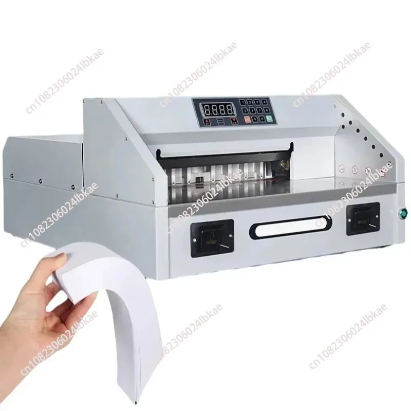 New E330S Desktop electric paper cutter CNC automatic paper cutting tender trimming office heavy automatic cutting machine 120w