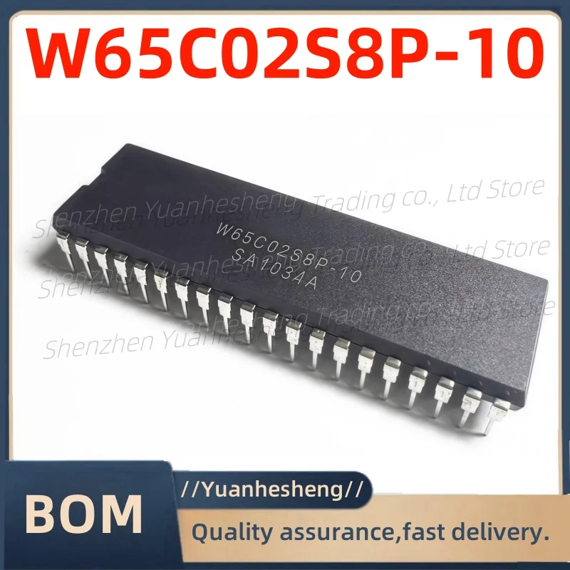

10pcs/Lot Brand new and original W65C02S8P-10 W65C02S8P W65C02 DIP-40 IC microcontroller Chip