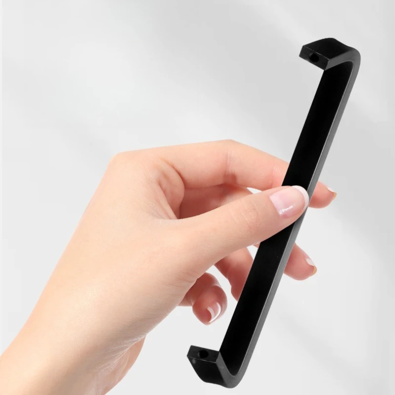 Puxadores de espaço de alumínio de vários tamanhos duráveis-64/96/128/160/192mm puxadores retos da porta do armário de cozinha ferragens da mobília