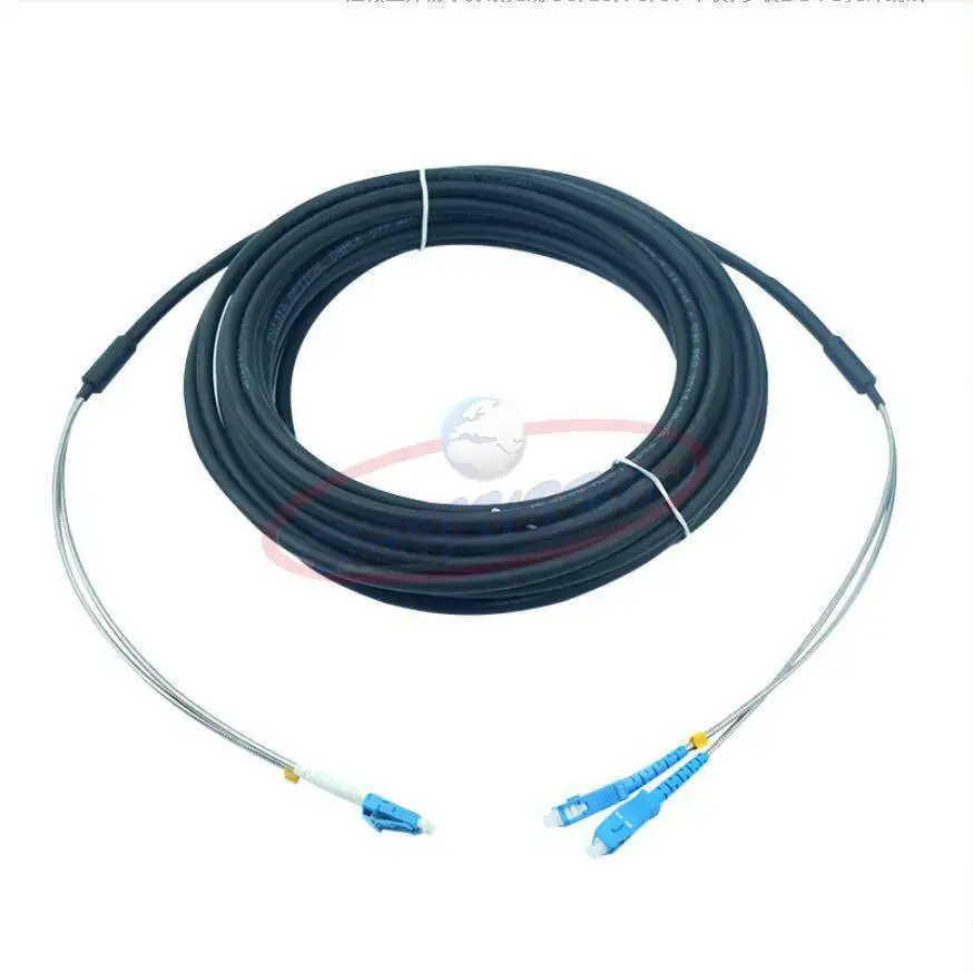 

Outdoor Waterproof Field Fiber Patch Cord LC to SC LC-SC SM 9/125 Duplex 10M