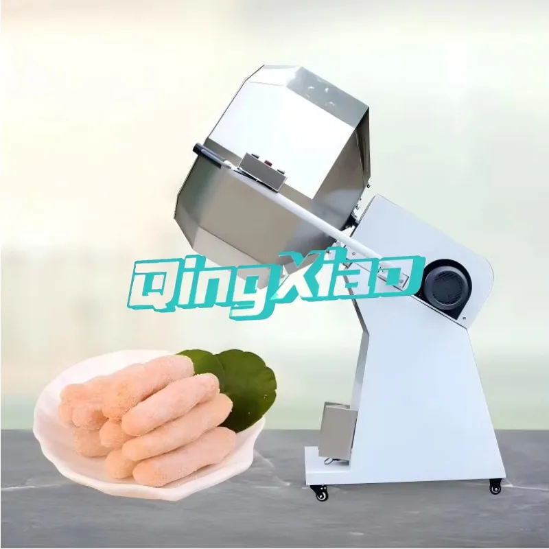 Octagonal Seasoning Mixer 304 Stainless Steel For Fried Food Puffed Snacks Chicken Feet Marinated Meat Shrimp Feed Heavy Duty