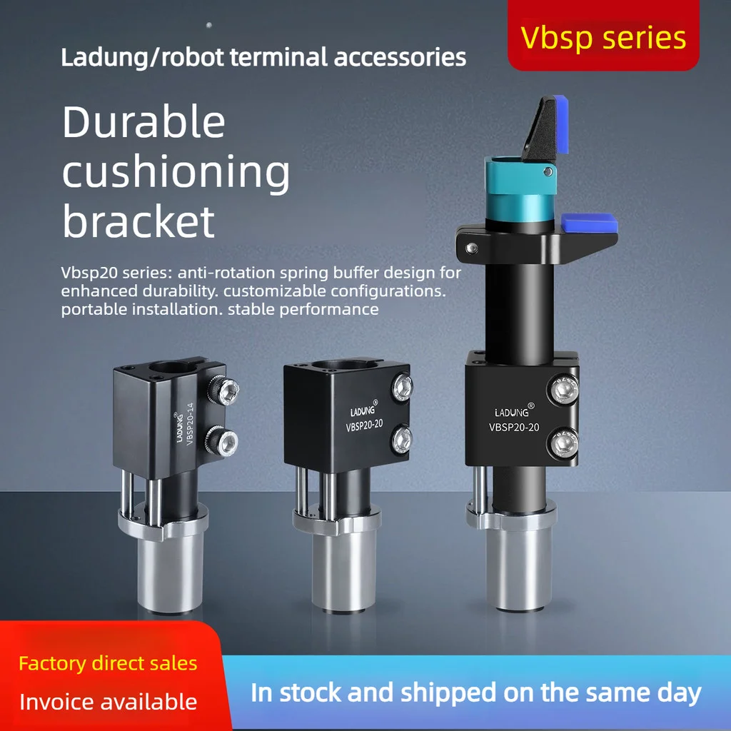 

VBSP 20-20 Buffering Leg Clamp Bracket GSP20-20 Anti-Rotation Spring Buffer Pneumatic Finger fixture needle Gripper Robot