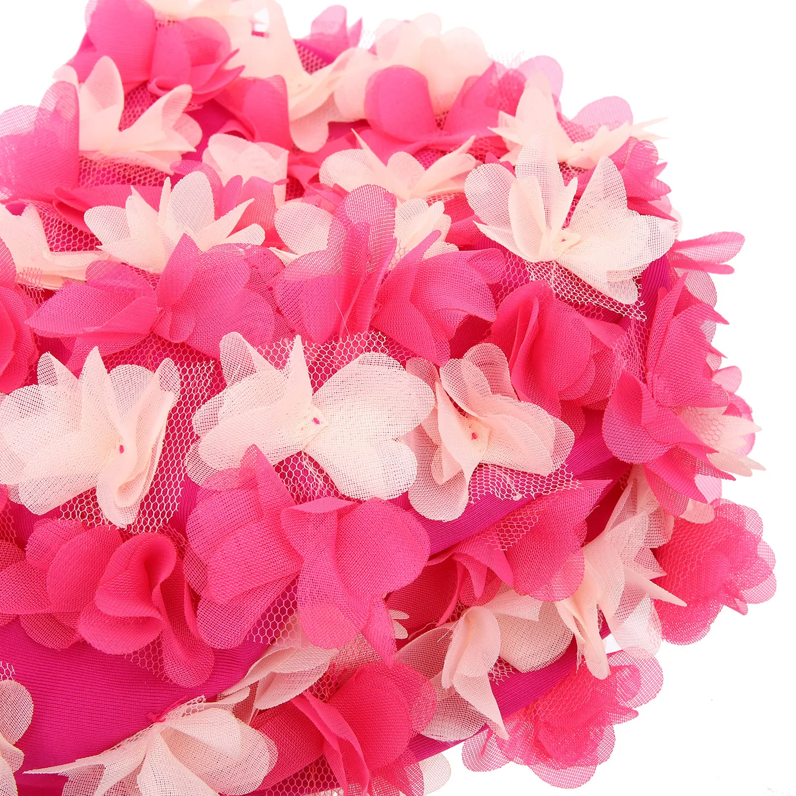 

Retro Flower Petals Swimming Hat for Women One Size Fits All Lightweight Durable Swim Cap Pool Shower Hat Swim Caps for Women