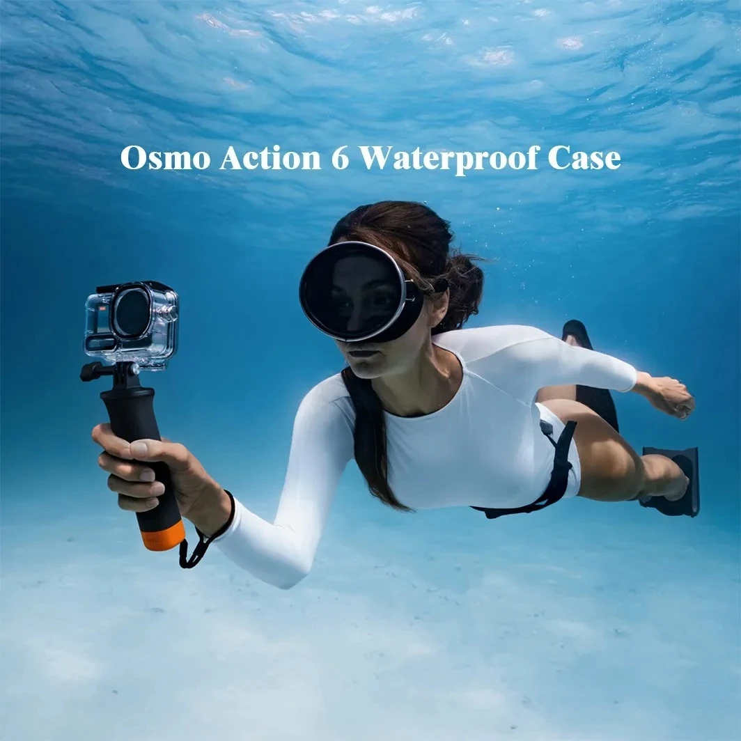 

Original for DJI Osmo Action 6 Waterproof Case – 60m Depth + 6 Anti-Fog Foams NEW
